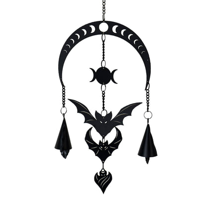 Alchemy Gothic Metal Hanging Decoration Bat Evilution Moon