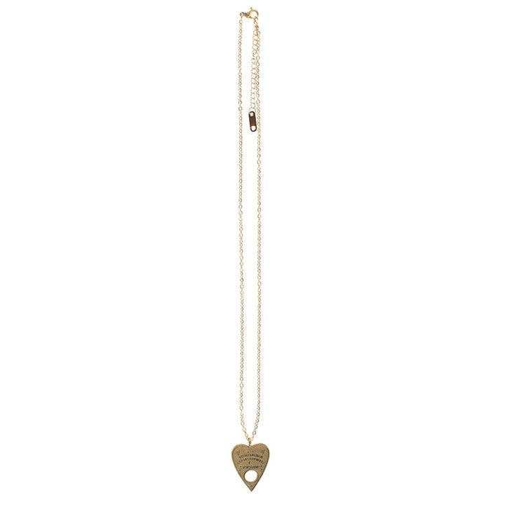 Talking Board Planchette Necklace on Greeting Card