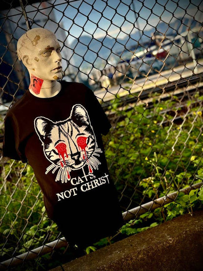 Cats, Not Christ Tee.