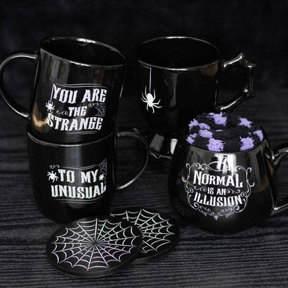 Gothic Strange and Unusual Couples Halloween Mug Set