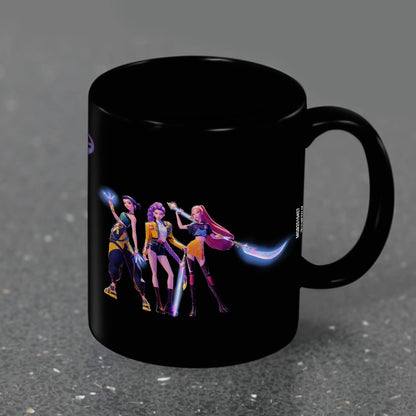 K-POP Demon Hunters (Huntrix) 11oz/315ml Black Coffee Mug