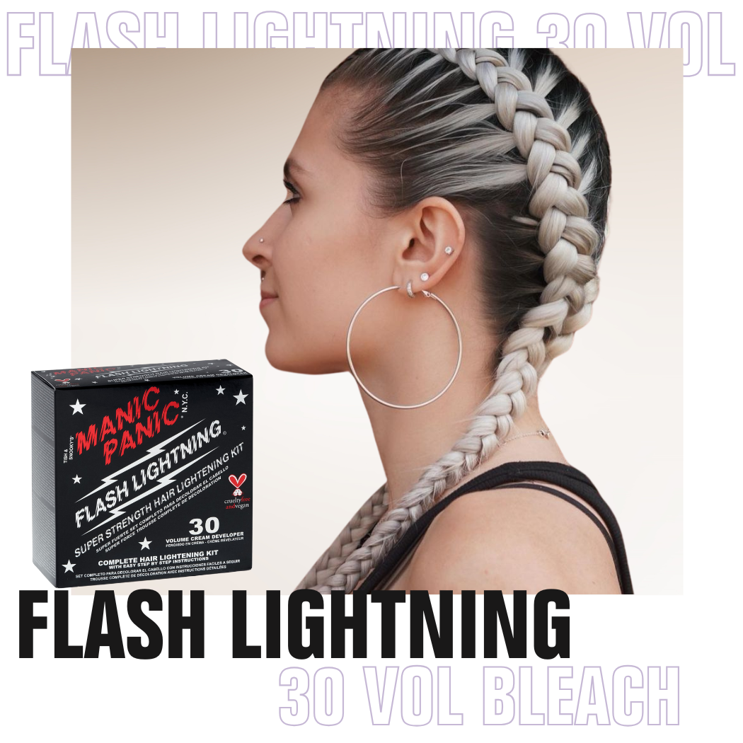 Flash Lightning®  HairBleach Kit - 30 Volume Cream Developer