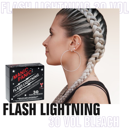 Flash Lightning®  HairBleach Kit - 30 Volume Cream Developer