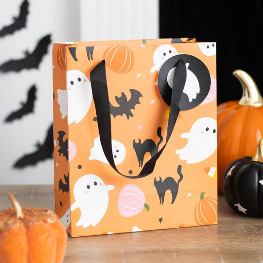 23cm Sweet and Spooky Ghost Print Halloween Gift Bag