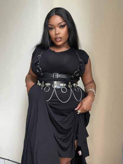 Necessary Evil Evaki Hi-Low Dress with Pockets