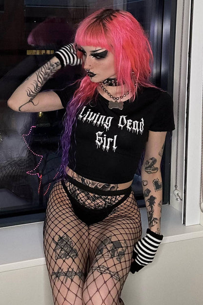 Living Dead Girl Crop Top