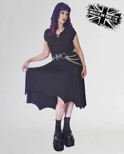 Necessary Evil Evaki Hi-Low Dress with Pockets