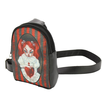 Smiley Clown Girl Body Fanny Bag
