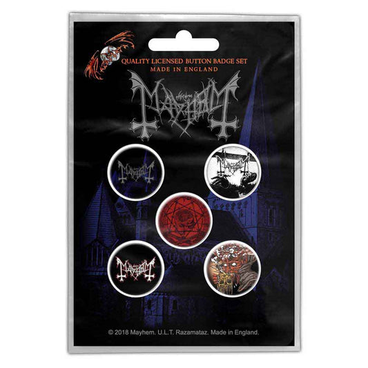 Mayhem Button Badge Pack: De Mysteriis Dom Sathanas