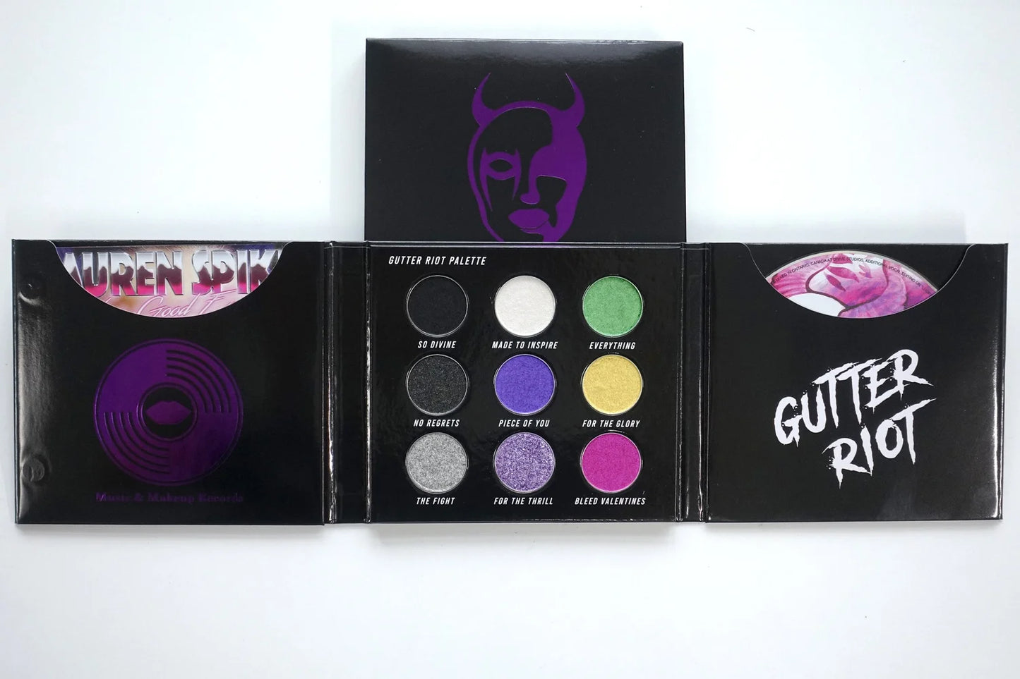 Gutter Riot - Eyeshadow Palette & Never Good Enough CD by Lauren Spike (Purple Metallic Cover)