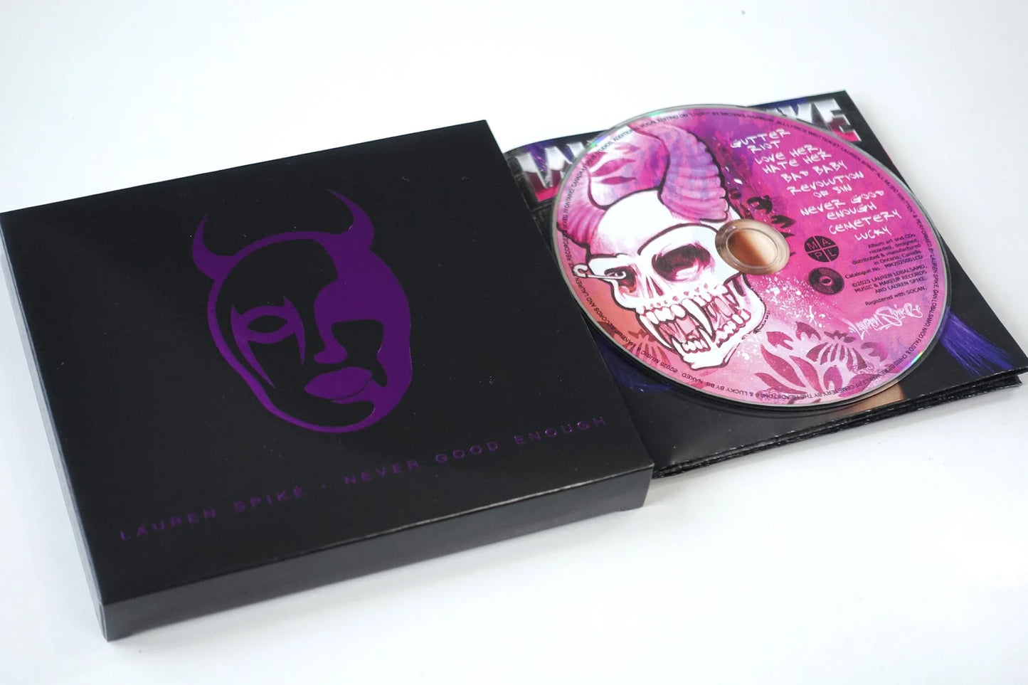Gutter Riot - Eyeshadow Palette & Never Good Enough CD by Lauren Spike (Purple Metallic Cover)