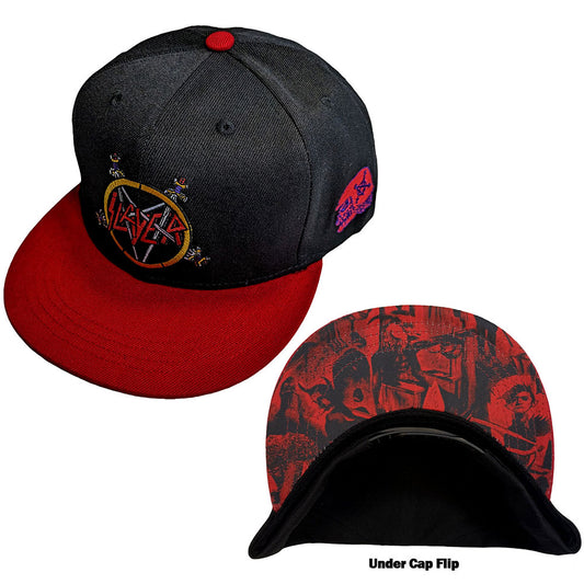 Slayer Unisex Snapback Cap: Hell Awaits (Red & Black)