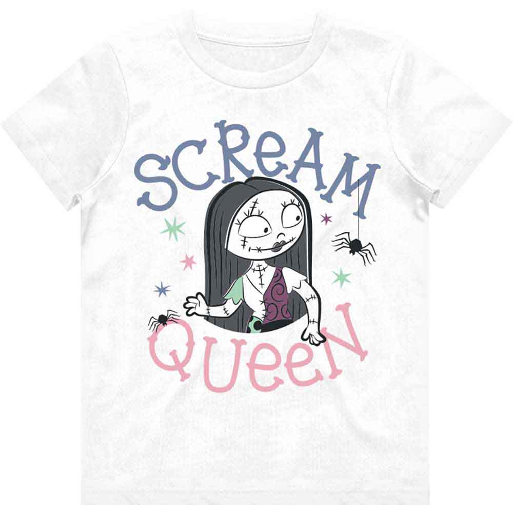 The Nightmare Before Christmas Kids Girls T-Shirt: Scream Queen (White)