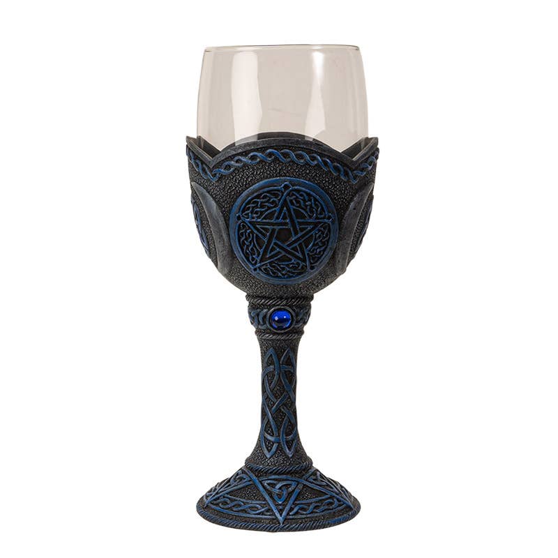 Pentagram Glass Goblet