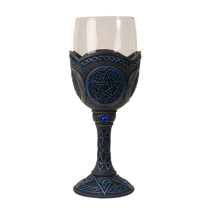 Pentagram Glass Goblet