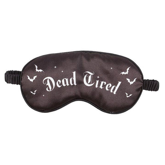 Dead Tired Gothic Satin Sleep Mask
