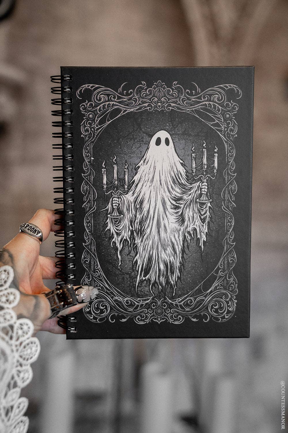 Ghost Haunting Spiral Notebook
