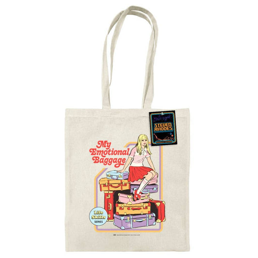 STEVEN RHODES (MY EMOTIONAL BAGGAGE) NATURAL TOTE BAG