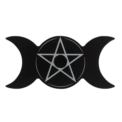 Triple Moon Spell Candle Holder