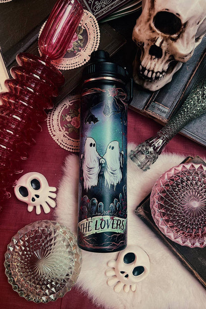 Ghost Love 24 Oz Water Bottle Tumbler