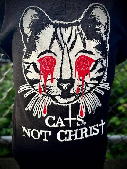 Cats, Not Christ Tee.
