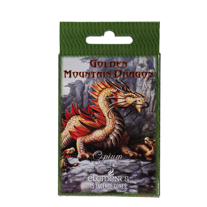 13818 Golden Mountain Dragon Incense Cones
