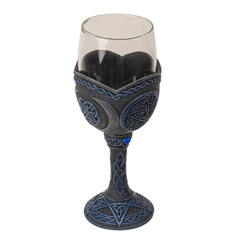 Pentagram Glass Goblet