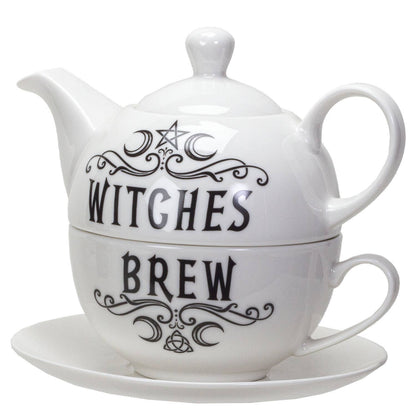 Witches Brew Tea Set for One by Alchemy Gothic UK