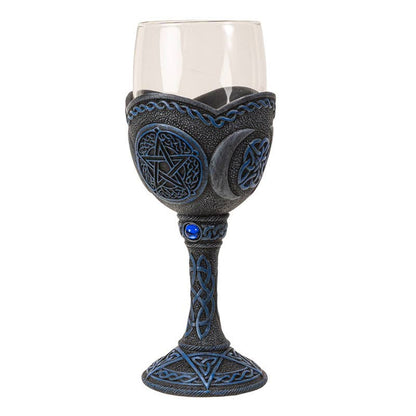 Pentagram Glass Goblet