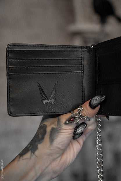 Plague Doctor Bifold Wallet w/ Chain