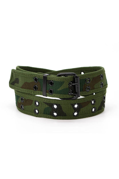 Casual Canvas Double Hole Belt