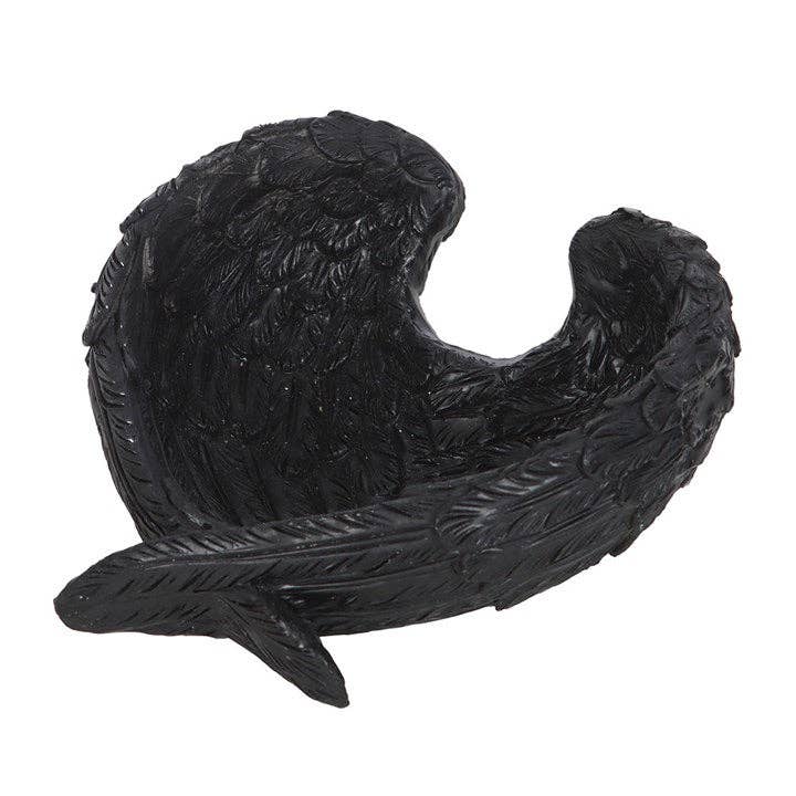 Gothic Raven Wings Halloween Trinket Dish