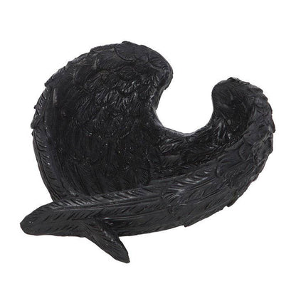 Gothic Raven Wings Halloween Trinket Dish
