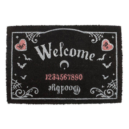 Pink and Black Gothic Talking Board Doormat