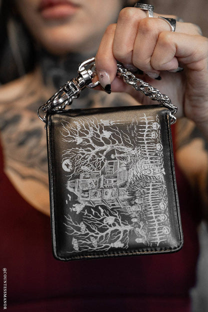 Haunted Mansion Bifold Wallet w/ Chain