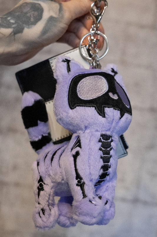 Twilight Purple Skelekitty Plush Keychain [Limited Edition]