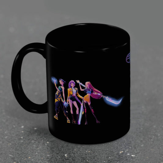 K-POP Demon Hunters (Huntrix) 11oz/315ml Black Coffee Mug