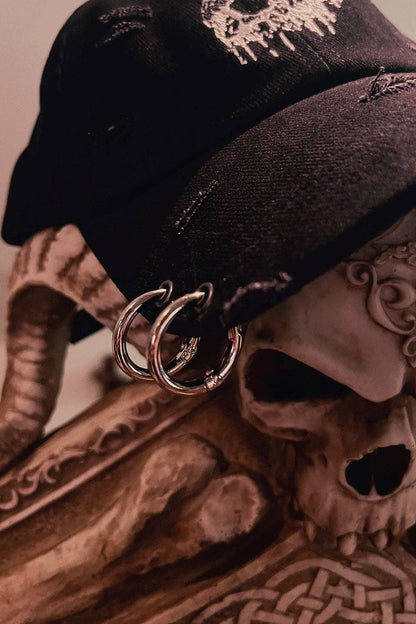Skull Drip Pierced Baseball Cap