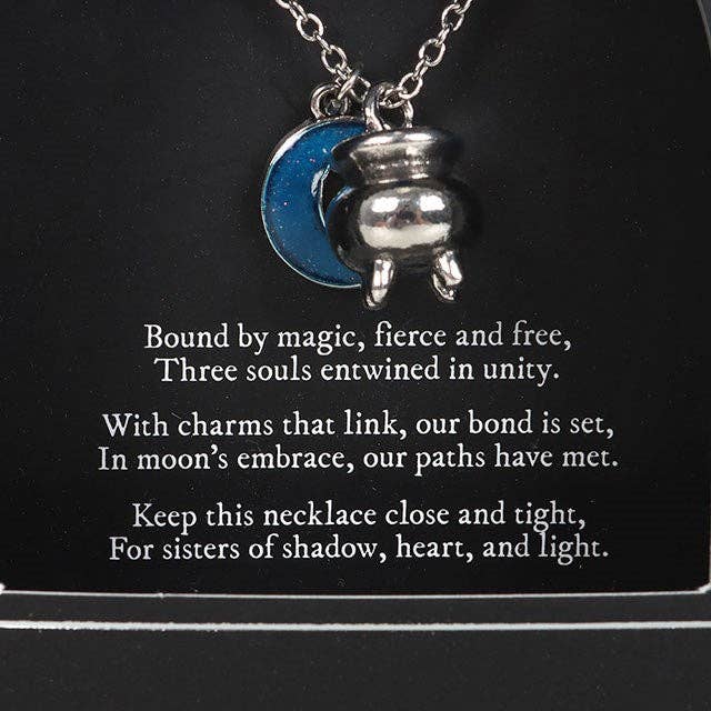 Coven Sisters Cauldron Charm Necklace