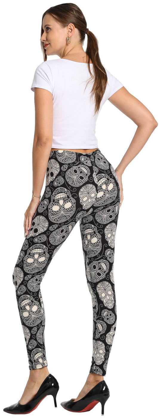 Black Halloween print  everyday legging (LGPP-213)