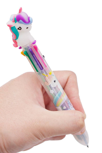 Unicorn Pony 8-in-1 Multicolor Translucent Pen - 36 pcs