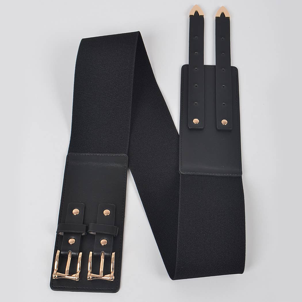 Corset Stretch Plus Size Belt W/Two Buckles