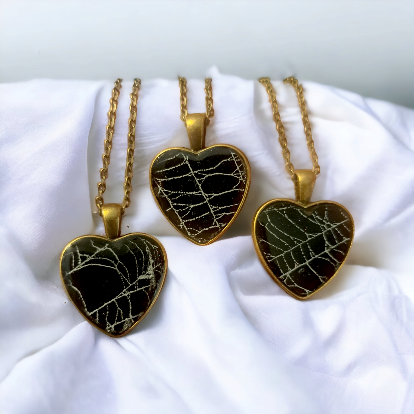 Spiderweb Hearts (Necklace)