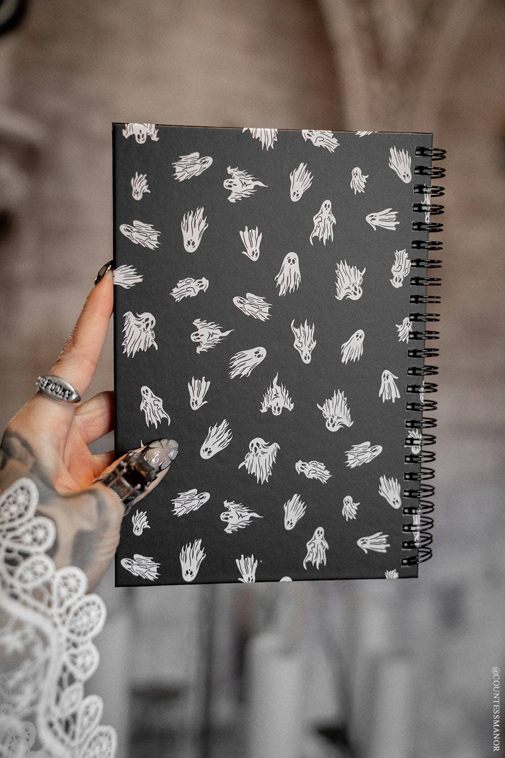 Ghost Haunting Spiral Notebook