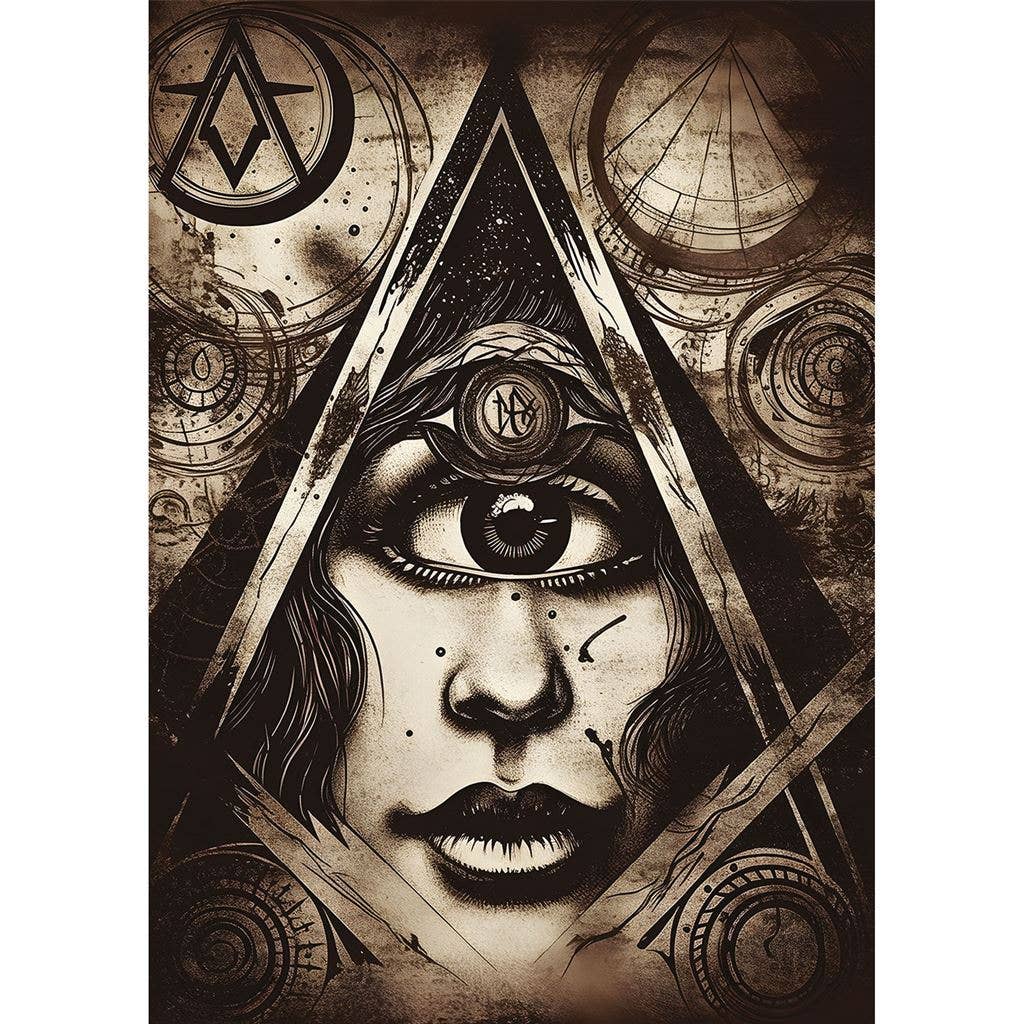 Goth Witch (Occult) Postcard Print A6