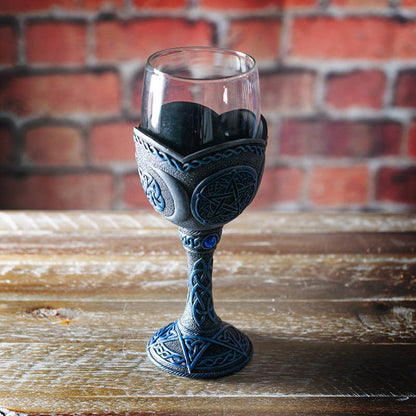 Pentagram Glass Goblet