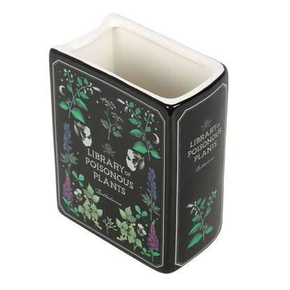 Poisonous Plants Book Shaped Ceramic Vase