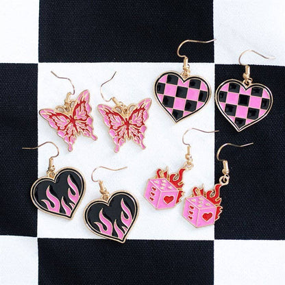 Burning Heart Earrings
