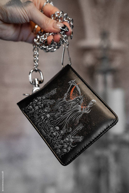 Dark Warlock Bifold Wallet w/ Chain