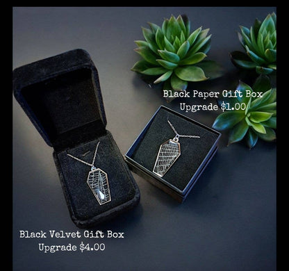 Real Spiderweb Coffins Silver (Necklace)